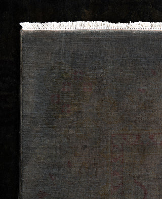 Overdyed One-of-a-Kind Wool Black Area Rug 10' 0" x 22' 4"