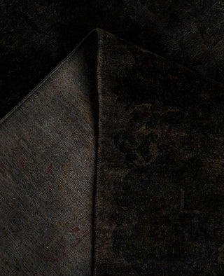 Overdyed One-of-a-Kind Wool Black Area Rug 10' 0" x 22' 4"