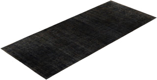 Overdyed One-of-a-Kind Wool Black Area Rug 10' 0" x 22' 4"