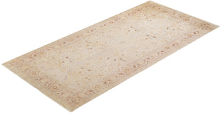 Traditional Hand Knotted Ivory Area Rug 6' 1" x 12' 5"