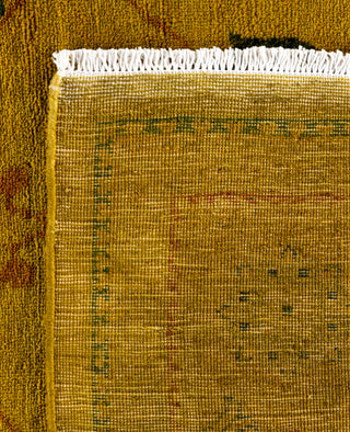 Contemporary Overdyed Wool Hand Knotted Gold Area Rug 5' 10" x 8' 6"