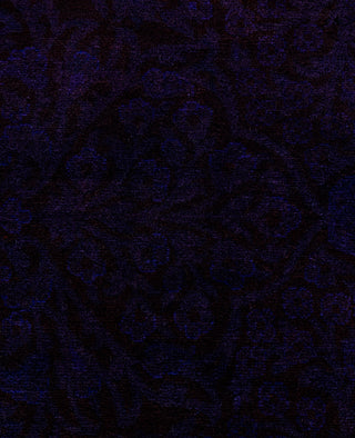Contemporary Overdyed Wool Hand Knotted Purple Area Rug 9' 3" x 12' 6"