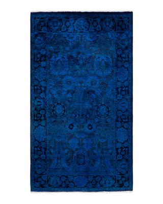 Fine Vibrance, One-of-a-Kind Hand-Knotted Area Rug  - Blue, 3' 1" x 5' 5"