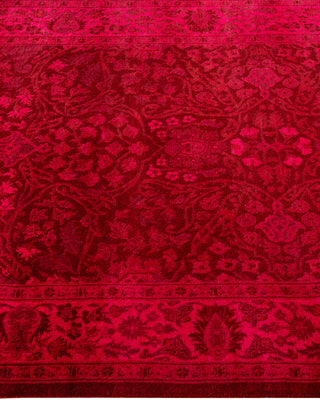 Overdyed Hand-Knotted Pink Runner 3' 2" x 22' 7"