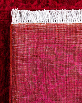 Overdyed Hand-Knotted Pink Runner 3' 2" x 22' 7"
