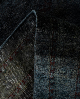 Contemporary Overdyed Wool Hand Knotted Black Area Rug 10' 1" x 13' 6"