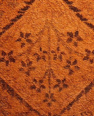 Contemporary Overdyed Wool Hand Knotted Red Runner 2' 6" x 11' 9"
