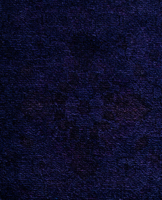 Contemporary Overdyed Wool Hand Knotted Purple Runner 2' 6" x 14' 1"