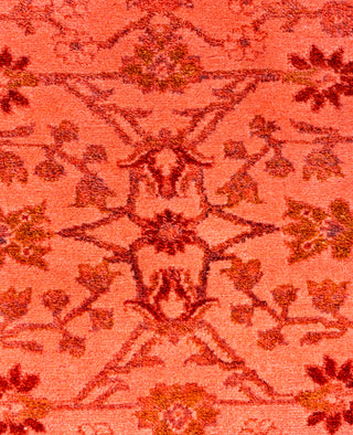 Overdyed Hand-Knotted Wool Modern-Contemporary Pink Area Rug 2' 8" x 4' 1"