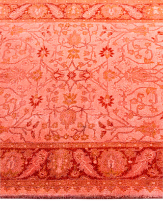 Overdyed Hand-Knotted Wool Modern-Contemporary Pink Area Rug 2' 8" x 4' 1"
