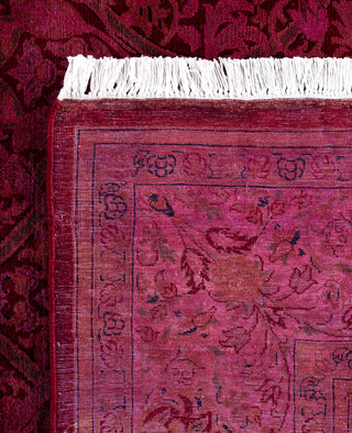 Overdyed Hand-Knotted Wool Modern-Contemporary Purple Area Rug 6' 1" x 8' 11"