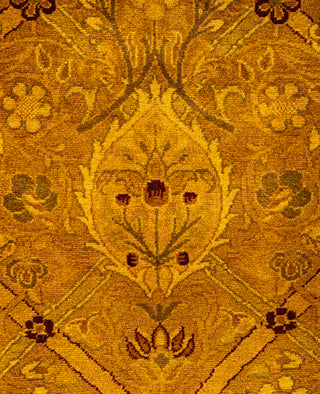 Overdyed Hand-Knotted Wool Modern-Contemporary Gold Area Rug 6' 0" x 8' 6"