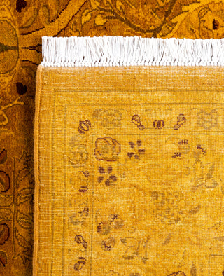 Overdyed Hand-Knotted Wool Modern-Contemporary Gold Area Rug 6' 0" x 8' 6"