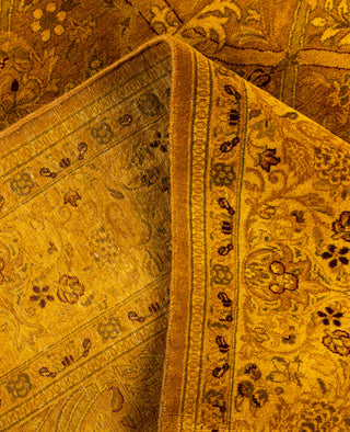 Overdyed Hand-Knotted Wool Modern-Contemporary Gold Area Rug 6' 0" x 8' 6"