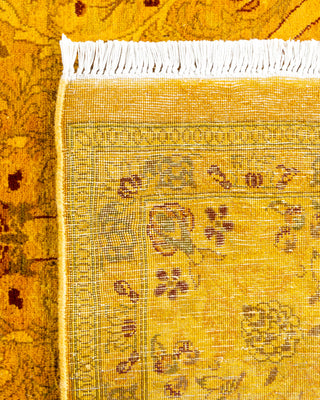 Contemporary Hand Knotted  Yellow Square Area Rug 6' 2" x 6' 5"