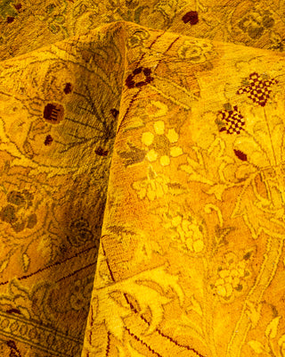 Contemporary Hand Knotted  Yellow Square Area Rug 6' 2" x 6' 5"
