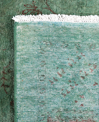 Overdyed Hand-Knotted Wool Modern-Contemporary Blue Area Rug 4' 11" x 7' 8"