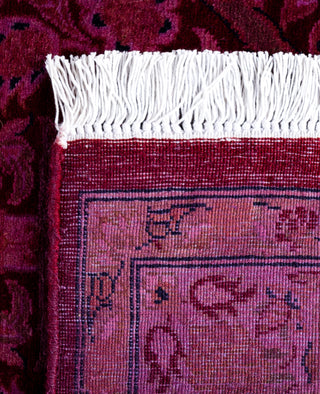 Overdyed Hand-Knotted Wool Modern-Contemporary Purple Runner 2' 7" x 9' 0"