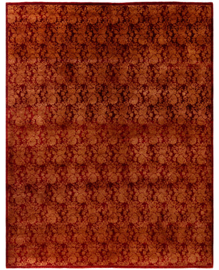 Overdyed Hand-Knotted Wool Modern-Contemporary Gold Area Rug 8' 1" x 10' 7"