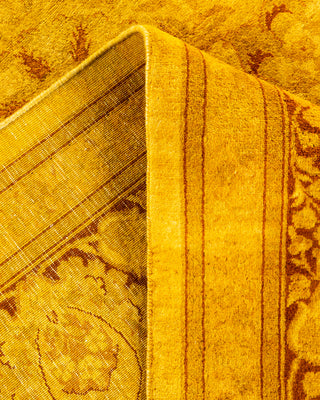 Contemporary Fine Vibrance Yellow Wool Area Rug - 8' 3" x 10' 0"