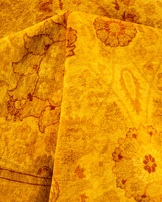 Contemporary Fine Vibrance Yellow Wool Area Rug - 8' 3" x 10' 0"