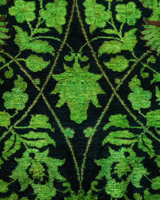 Contemporary Fine Vibrance Black Wool Area Rug - 8' 4" x 10' 0"