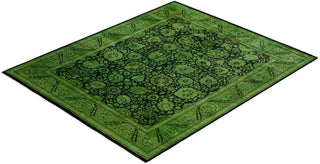 Contemporary Fine Vibrance Black Wool Area Rug - 8' 4" x 10' 0"