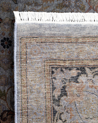 Contemporary Fine Vibrance Gray Wool Area Rug - 8' 2" x 10' 5"