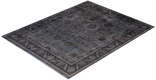 Contemporary Fine Vibrance Gray Wool Area Rug - 8' 2" x 10' 5"