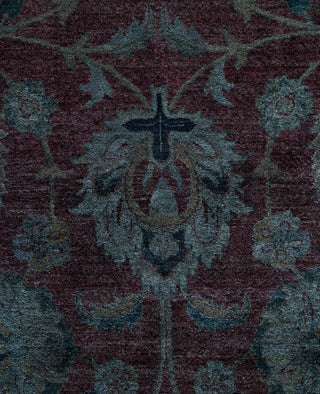 Overdyed One-of-a-Kind Wool Gray Area Rug 6' 0" x 9' 0"