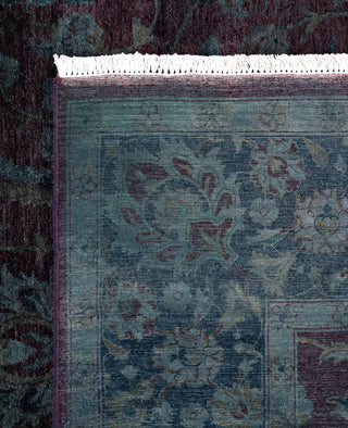Overdyed One-of-a-Kind Wool Gray Area Rug 6' 0" x 9' 0"