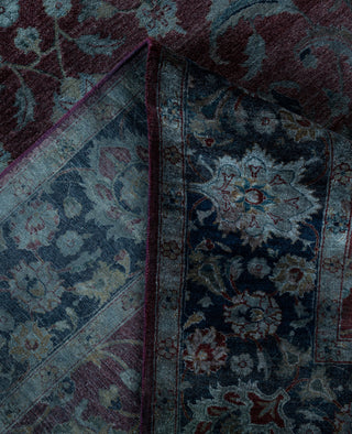 Overdyed One-of-a-Kind Wool Gray Area Rug 6' 0" x 9' 0"