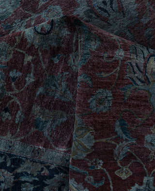 Overdyed One-of-a-Kind Wool Gray Area Rug 6' 0" x 9' 0"