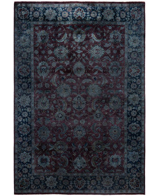Overdyed One-of-a-Kind Wool Gray Area Rug 6' 0" x 9' 0"