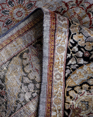 Contemporary Hand Knotted Overdyed Gray Area Rug 6' 1" x 8' 10"