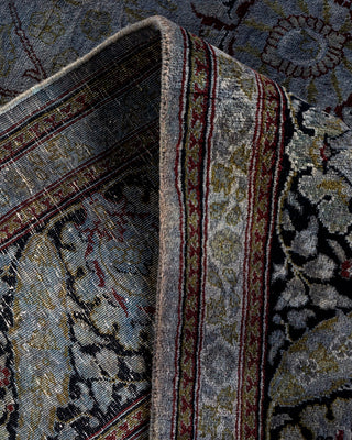 Contemporary Hand-Knotted Overdyed Gray Area Rug 6' 4" x 9' 7"