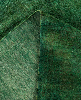 Overdyed One-of-a-Kind Wool Green Area Rug 6' 1" x 9' 5"