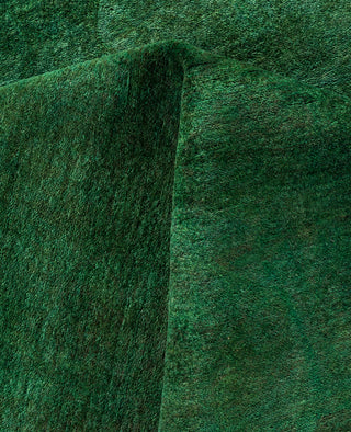 Overdyed One-of-a-Kind Wool Green Area Rug 6' 1" x 9' 5"