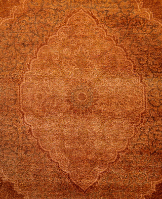 Overdyed Hand-Knotted Wool Modern-Contemporary Brown Area Rug 5' 3" x 7' 9"