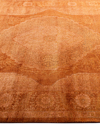 Overdyed Hand-Knotted Wool Modern-Contemporary Brown Area Rug 5' 3" x 7' 9"