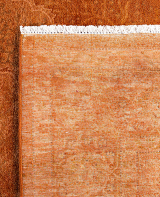 Overdyed Hand-Knotted Wool Modern-Contemporary Brown Area Rug 5' 3" x 7' 9"
