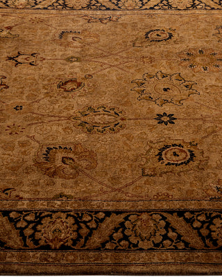 Modern Overdyed Hand Knotted Wool Brown Area Rug 4' 1" x 6' 8"