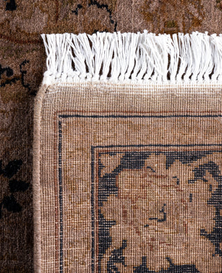 Overdyed Hand-Knotted Wool Modern-Contemporary Brown Runner 2' 11" x 8' 1"