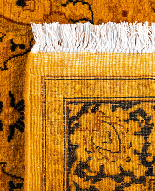 Overdyed Hand-Knotted Wool Modern-Contemporary Gold Runner 3' 0" x 8' 3"
