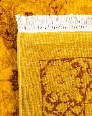 Contemporary Fine Vibrance Yellow Wool Area Rug - 3' 0" x 5' 3"