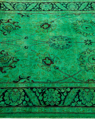 Contemporary Hand Knotted  Green Area Rug 3' 0" x 5' 2"