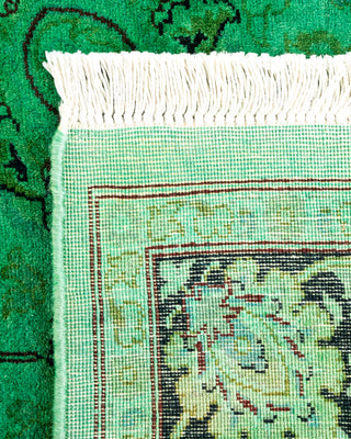 Contemporary Hand Knotted  Green Area Rug 3' 0" x 5' 2"