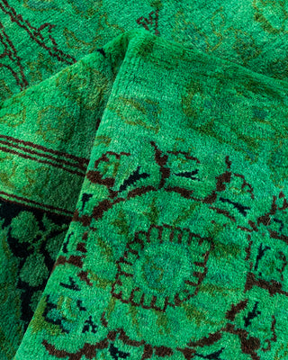 Contemporary Hand Knotted  Green Area Rug 3' 0" x 5' 2"