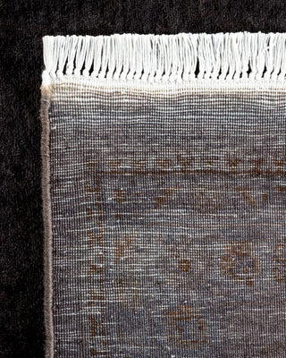 Contemporary Fine Vibrance Gray Wool Area Rug - 8' 1" x 10' 4"