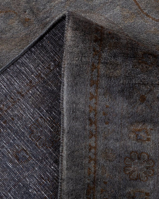 Contemporary Fine Vibrance Gray Wool Area Rug - 8' 1" x 10' 7"